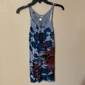 Ed hardy vintage mini dress tiny flaw size xs nwt